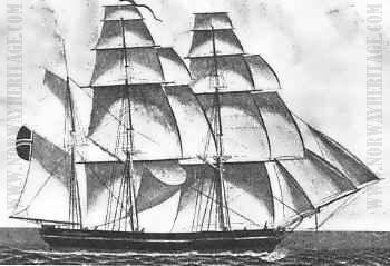 Sketch of a "bark" ("barque")