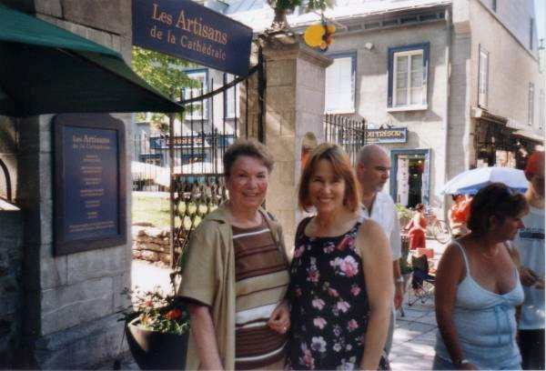 100 Lucette Bibeault (Quebec cousin) and Marilyn Schultz, Quebec City, Canada - 2005