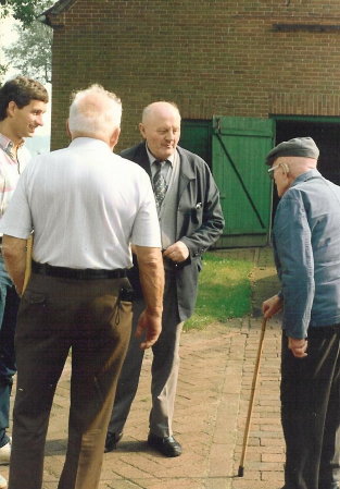 305 Orrin and Joe talking with Germans near possible landing site, near Damme