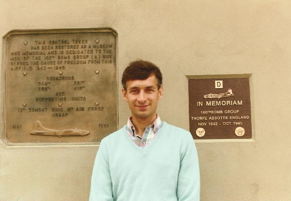 030 Joe at the 100th Bomb Group Memorial Museum, Thorpe Abbotts, UK - 1989