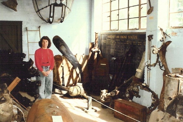 040 Jane in the 100th Bomb Group Memorial Museum, Thorpe Abbotts, UK - 1989