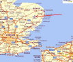 005 Map of area NW of London - Thorpe Abbotts, Norfolk