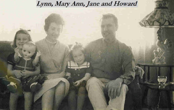 005 - Lynn, Mary Ann, Jane and Howard Dahlheimer, about 1961, Lincoln, Nebraska