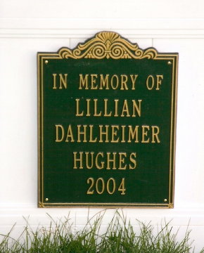 03 Memorial sign, Lillians Garden 2005