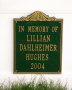 03 Memorial sign, Lillians Garden 2005