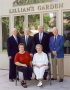 06 Lillians Garden 2005; Back- Ray Hughes, George D, Harvey D, Howard D; Front- Marlene (D) Reinking, Lucille (D) Gmach, 2005 (D=Dahlheimer)