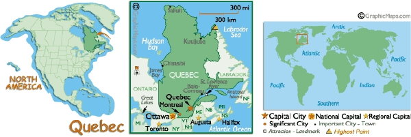 A Quebec map