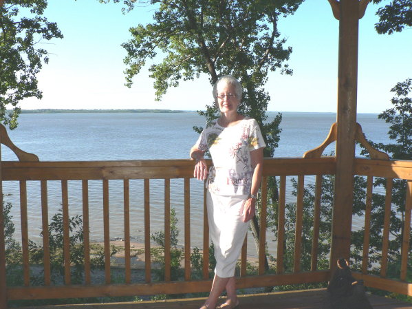 P1080711 Mary Ann at Auberge du Lac Pierre, Pointe du Lac