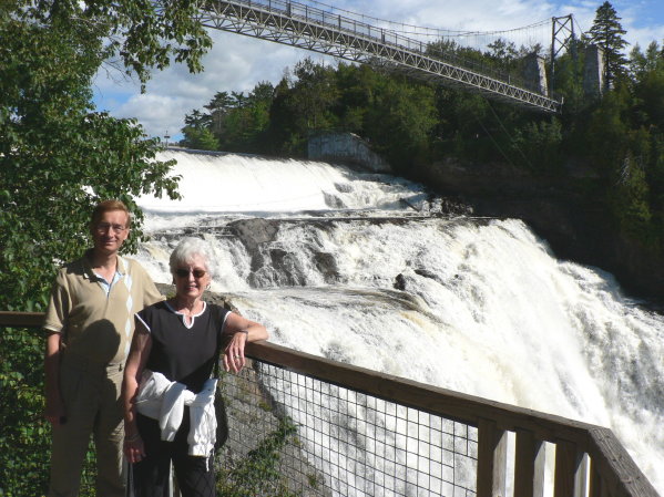 P1080843b (8) Joe and Mary Ann at Montmorency Falls