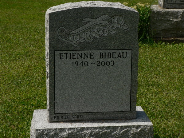 P1090013 Bibeau tombstones, Saint-Francois-Xavier, Saint-Francois-du-Lac (05)