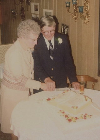 055b Werner and Emily - 60th anniversary - 1977
