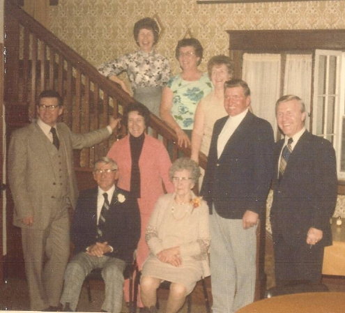 056 Werner and Emily - 60th anniversary - 1977 - with children