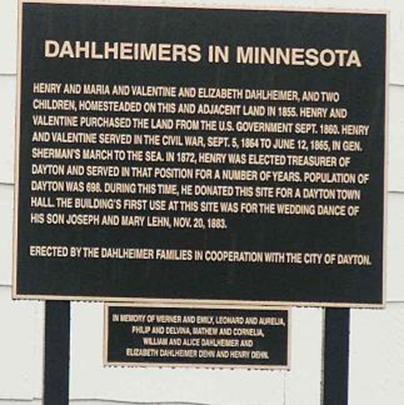 Photo of sign "Dahlheimers in Minnesota"